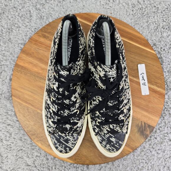 Converse Womens 9 CTAS All Star Ox Gemma Low Black White Oreo Y2K Daily Sneakers - Picture 5 of 12